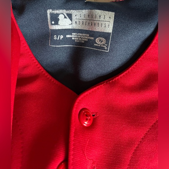 St. Louis Cardinals True Fan MLB Baseball Jersey Button Down Adult Jersey Top S - Picture 2 of 5